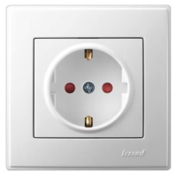 Розетка с защитой от детей Lezard Lesya, белый (705-0202-124)